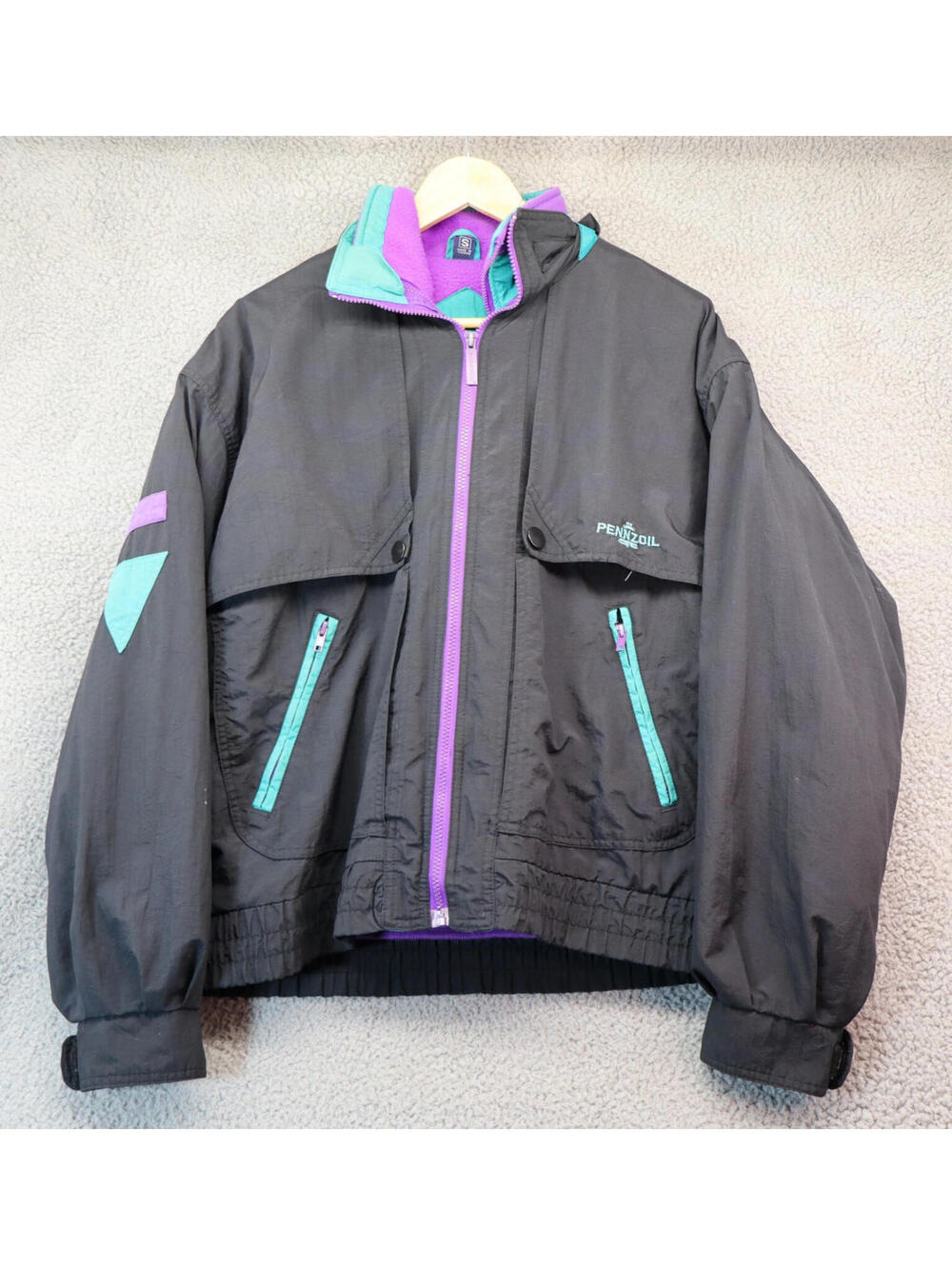Pennzoil Swingster Jacket Men Small Racing NASCAR colorblock